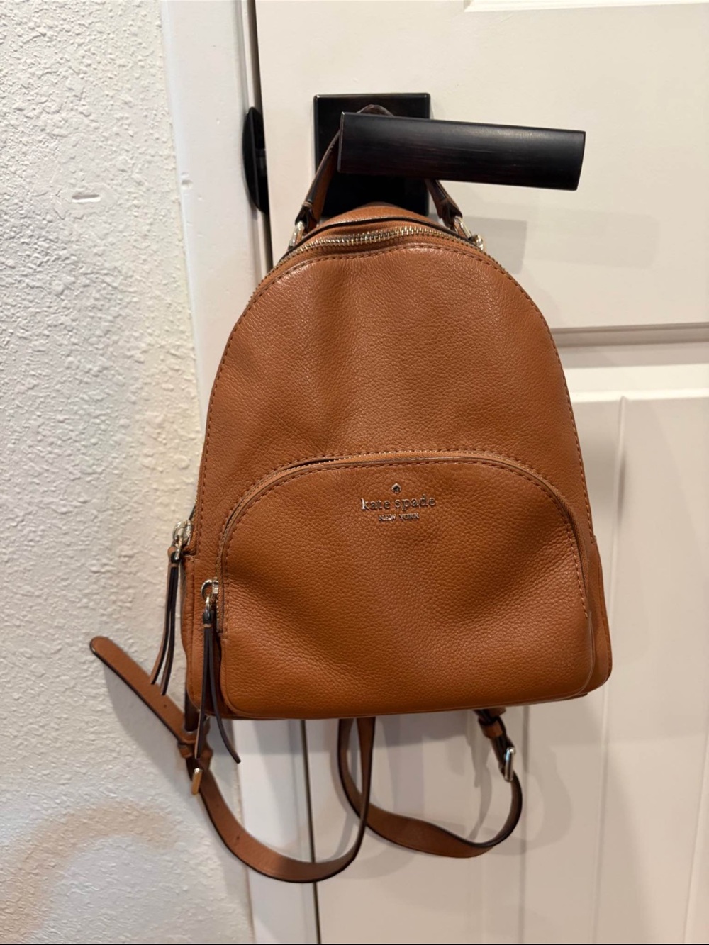 kate spade Tan Pebbled Leather Mini Backpack